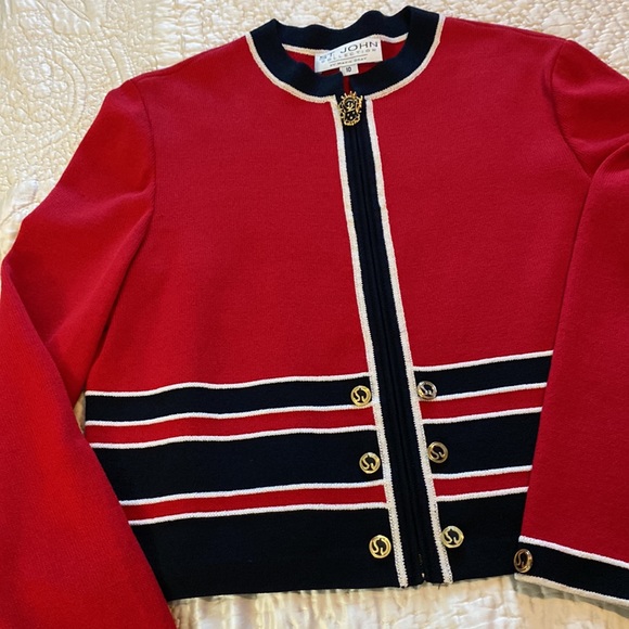 Beautiful like new St John Collection by Marie Gray Zippper jacket size 10 - Picture 3 of 9